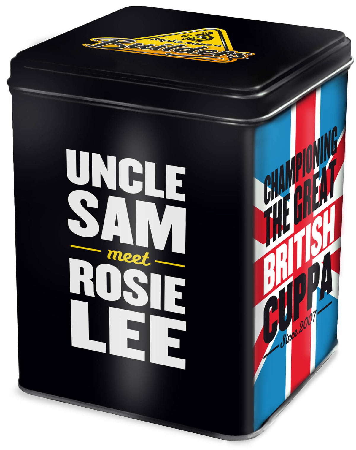 Builders Union Jack Tea Tin Caddy 80 Tea Bags 250g