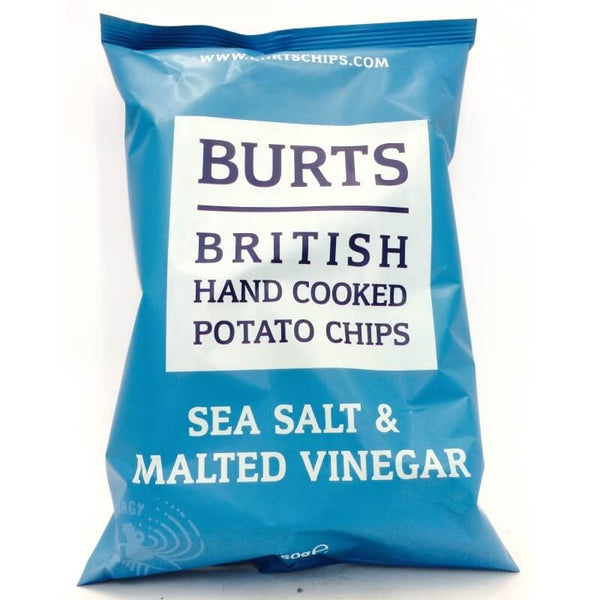 Burts Crisps Sea Salt and Malt Vinegar Thick Cut Potato Chips 150g