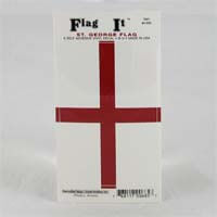 British Brands Decal St. Georges Cross Flag 5" X 3.25" 10g
