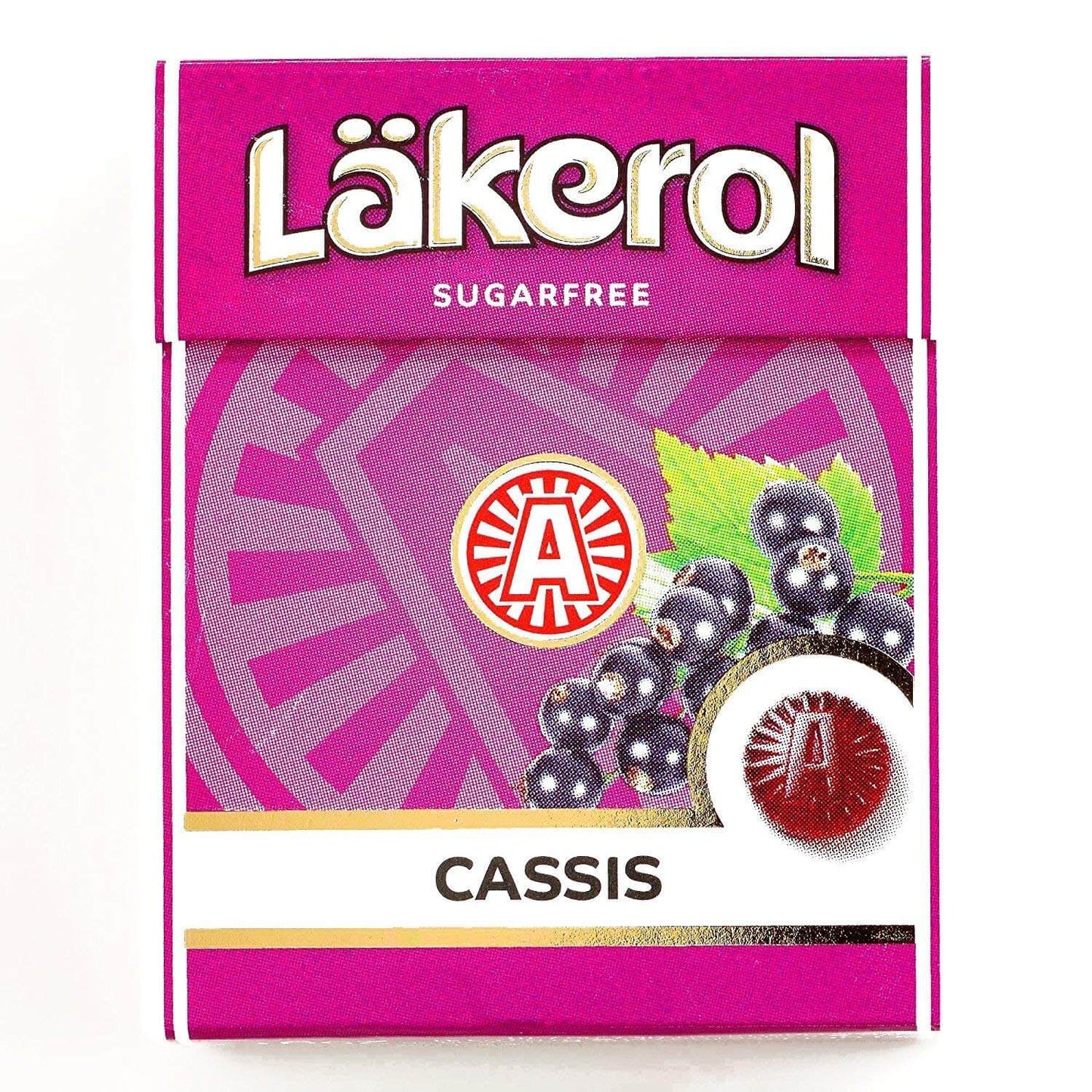 Lakerol Black Currant and Cassis Sugar Free Pastilles 25g
