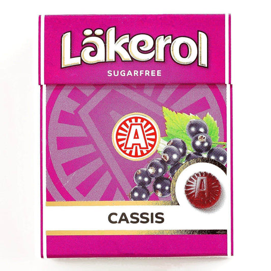 Lakerol Black Currant and Cassis Sugar Free Pastilles 25g