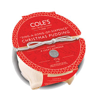 Coles Christmas Pudding Sing A Song of Sixpence 454g