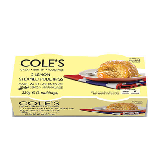 Coles Pudding Lemon (Pack of 2) 220g