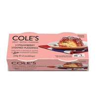 Coles Pudding Strawberry (Pack of 2) 220g