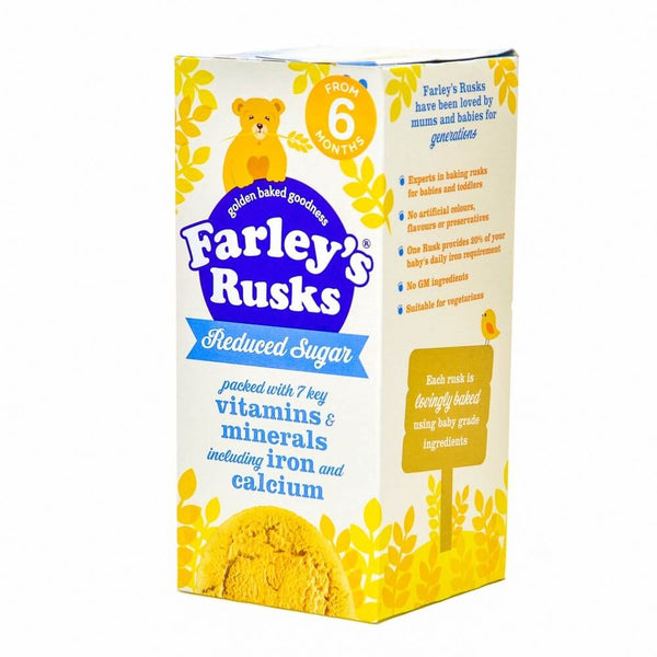 Farleys Rusks Reduced Sugar (Pack Of 9 Rusks) 150g