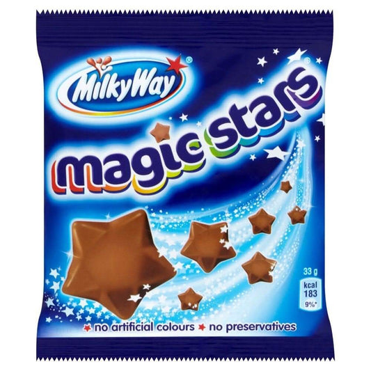 Mars Milkyway Magic Stars Bag  HEAT SENSITIVE ITEM. PLEASE ADD ITEM 122942 TO THE ORDER TO TRY TO PROTECT CHOCOLATES FROM HEAT DAMAGE. 33g