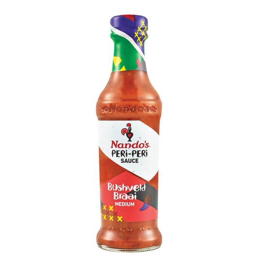 Nandos Peri Peri Sauce Bushveld Braai Large Bottle (Kosher) 250g