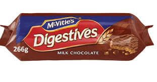 McVities Digestives Milk Chocolate Biscuits  HEAT SENSITIVE ITEM. PLEASE ADD ITEM 122942 TO THE ORDER TO TRY TO PROTECT CHOCOLATES FROM HEAT DAMAGE. 266g