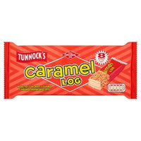 Tunnocks Caramel Log Wafer Biscuits (Pack of 8) 270g