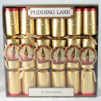 Pudding Lane Christmas Crackers Big Ben With A Gold Background 468g