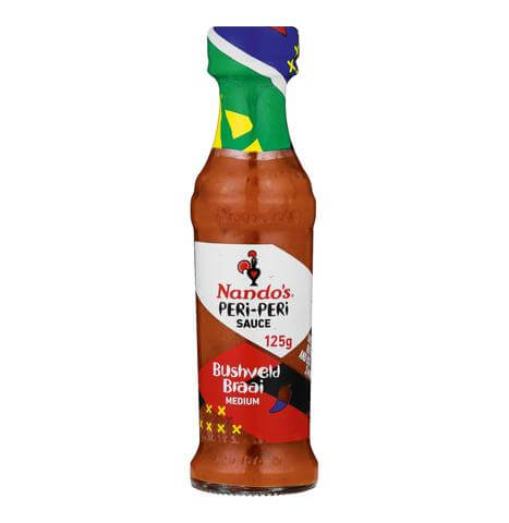 Nandos Peri Peri Sauce Bushveld Braai Small Bottle (Kosher) 125g