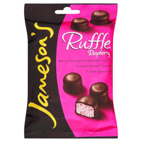 Jamesons Ruffles Raspberry Bag (HEAT SENSITIVE ITEM - PLEASE ADD A THERMAL BOX TO YOUR ORDER TO PROTECT YOUR ITEMS 135g