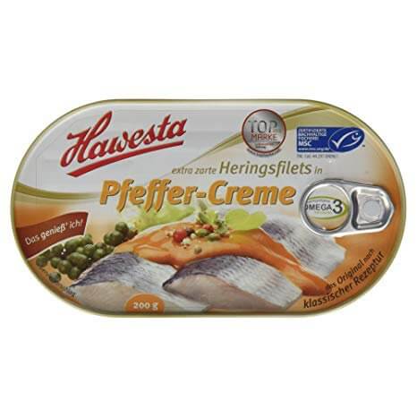 Hawesta Herring Filets in Pepper Cream 200g