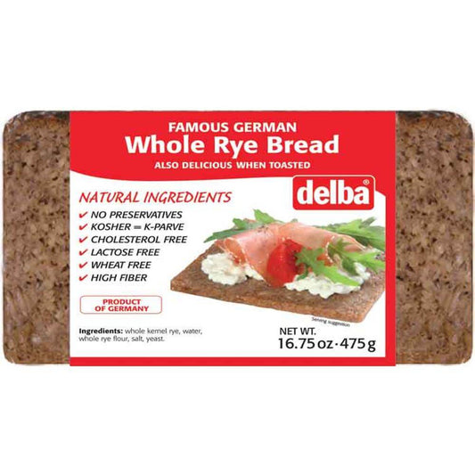 Delba Whole Rye Bread 500g