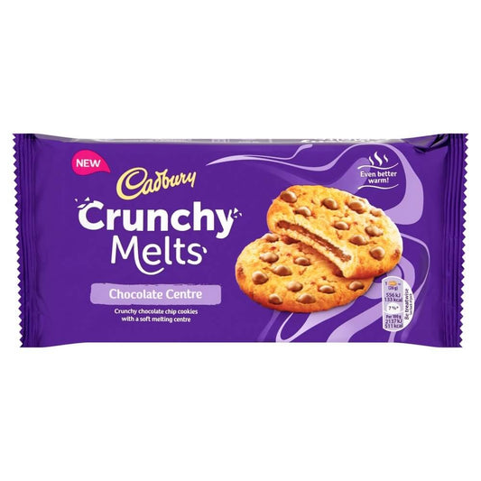 Cadbury Crunchy Melts Biscuits  HEAT SENSITIVE ITEM. PLEASE ADD ITEM 122942 TO THE ORDER TO TRY TO PROTECT CHOCOLATES FROM HEAT DAMAGE. 156g