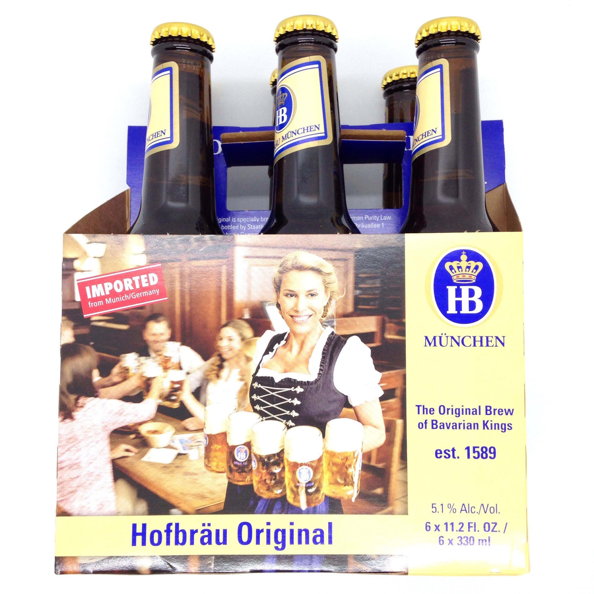 Hofbrau Muenchen Original Pack of 6 X 330ml 3.3kg