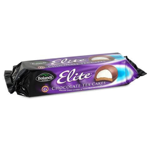 Bolands Elite Tea Cakes HEAT SENSITIVE ITEM. PLEASE ADD ITEM 122942 TO THE ORDER TO TRY TO PROTECT CHOCOLATES FROM HEAT DAMAGE 150g