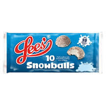 Lees Snowy Snowballs (Item Contains 10 Snowballs) 130g