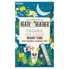 Heath and Heather Tea - Organic Soft and Sleepy Night Time (20 Tea Bags) 20g