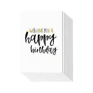 Greeting Card Wishing You A Happy Birthday Vertical Card (4" X 6") 10g