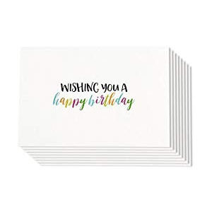 Greeting Card Wishing You A Happy Birthday (4" X 6") 10g