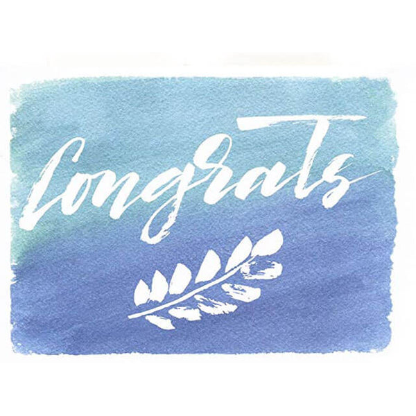 Greeting Card Congrats (4" X 6") 10g