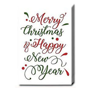 Greeting Card Merry Christmas And A Happy New Year (4" X 6") 10g