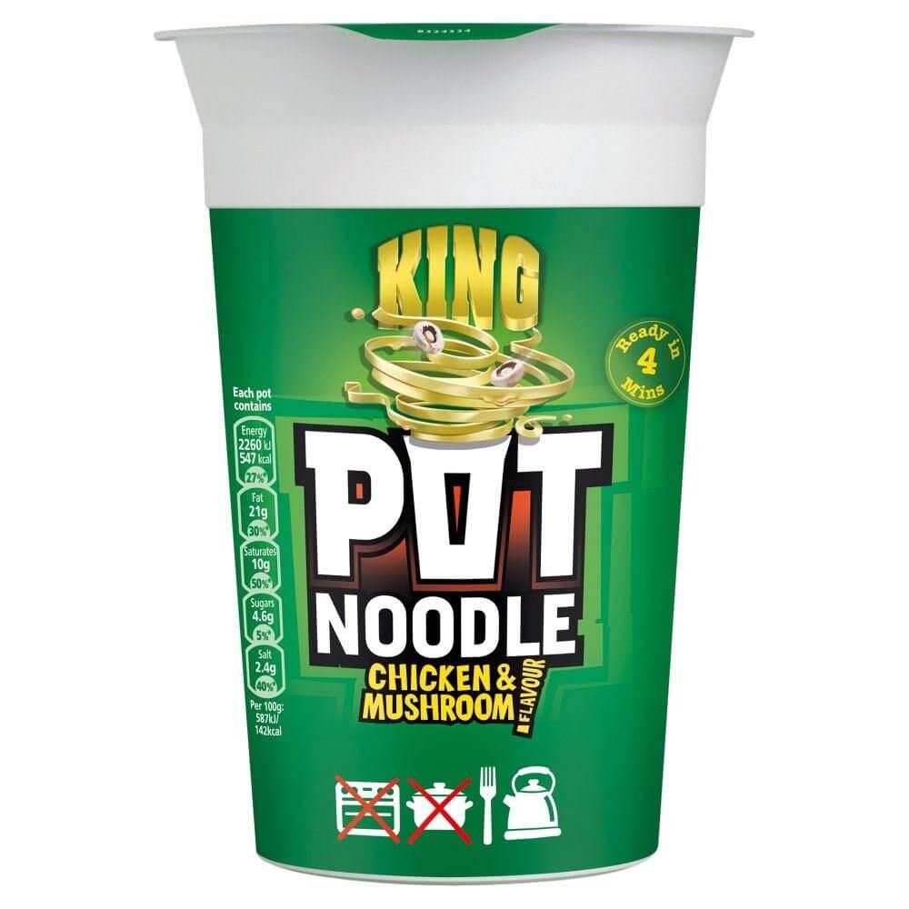 Pot Noodle King Pot Chicken and Mushroom Flavour 114g