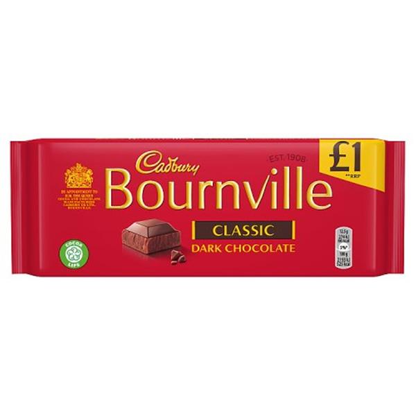 BEST BY APRIL 2025: Cadbury Bournville Classic Bar 100g