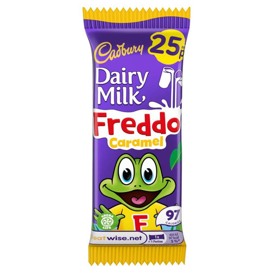 Cadbury Dairy Milk Freddo Caramel Bar  HEAT SENSITIVE ITEM. PLEASE ADD ITEM 122942 TO THE ORDER TO TRY TO PROTECT CHOCOLATES FROM HEAT DAMAGE. 19.5g