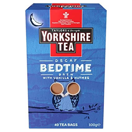 Taylors of Harrogate Yorkshire Tea - Decaf Bedtime Brew With Vanilla and Nutmeg (Pack of 40 Tea Bags) 100g