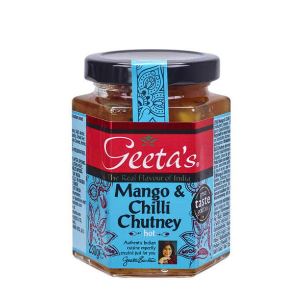 Geetas Premium Mango and Chilli Chutney - Hot 230g