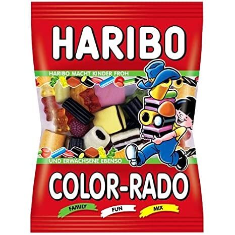 Haribo Color Rado Mixture of Gummies and Licorice 175g