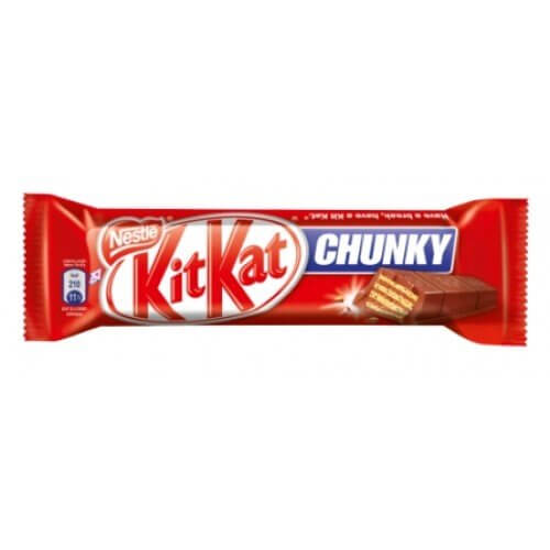 Nestle KitKat Chunky  HEAT SENSITIVE ITEM. PLEASE ADD ITEM 122942 TO THE ORDER TO TRY TO PROTECT CHOCOLATES FROM HEAT DAMAGE. 40g