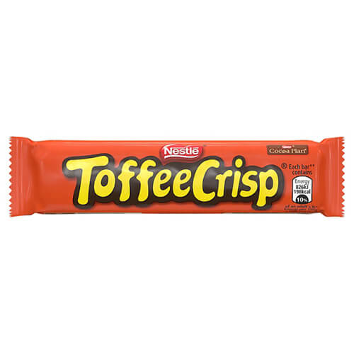 Nestle Toffee Crisp  HEAT SENSITIVE ITEM. PLEASE ADD ITEM 122942 TO THE ORDER TO TRY TO PROTECT CHOCOLATES FROM HEAT DAMAGE 38g