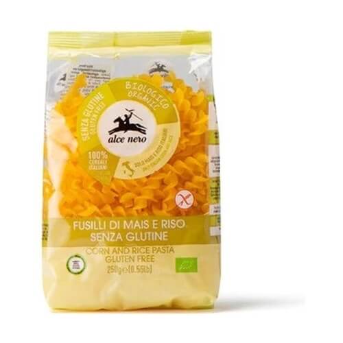 Alce Nero Organic Corn and Rice Gluten Free Fusilli Pasta 250g