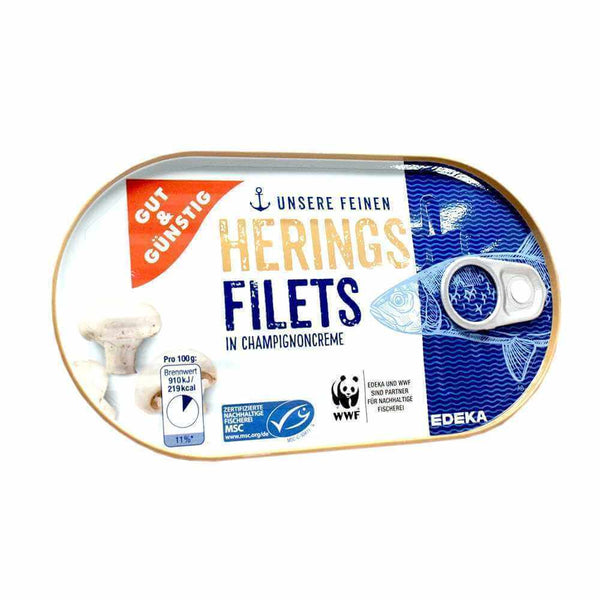 Gut and Gunstig Herring Filets in Mushroom Cream 200g