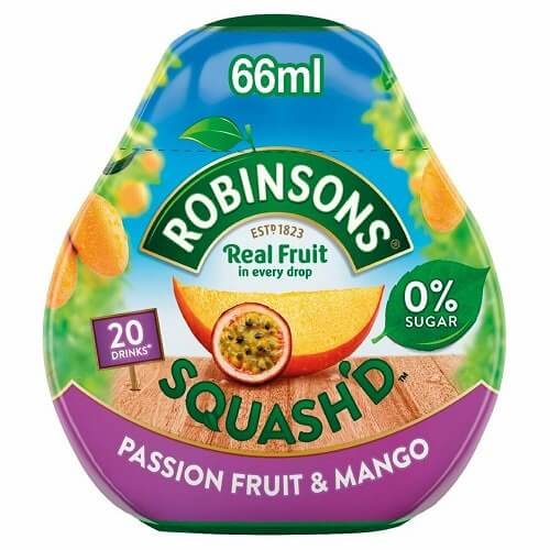 Robinsons Squashed - Passion Fruit and Mango No Added Sugar 66ml
