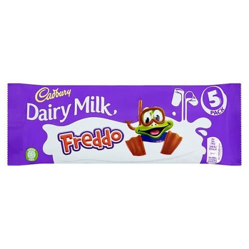 Cadbury Freddo Bar 5 Pack  HEAT SENSITIVE ITEM. PLEASE ADD ITEM 122942 TO THE ORDER TO TRY TO PROTECT CHOCOLATES FROM HEAT DAMAGE. 90g