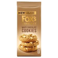 Foxs White Chocolate Cookie HEAT SENSITIVE ITEM. PLEASE ADD ITEM 122942 TO THE ORDER TO TRY TO PROTECT CHOCOLATES FROM HEAT DAMAGE. 180g