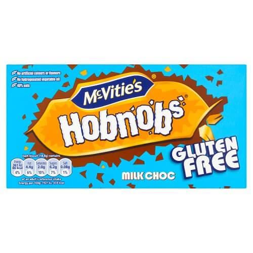 Mcvities Gluten Free Chocolate Hobnobs HEAT SENSITIVE ITEM. PLEASE ADD ITEM 122942 TO THE ORDER TO TRY TO PROTECT CHOCOLATES FROM HEAT DAMAGE 150g