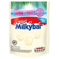 Nestle Milkybar Giant Buttons Pouch  HEAT SENSITIVE ITEM. PLEASE ADD ITEM 122942 TO THE ORDER TO TRY TO PROTECT CHOCOLATES FROM HEAT DAMAGE. 94g