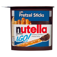 BEST BY FEBRUARY 2025: Ferrero Rocher Nutella and Go Pretzel Sticks 54g