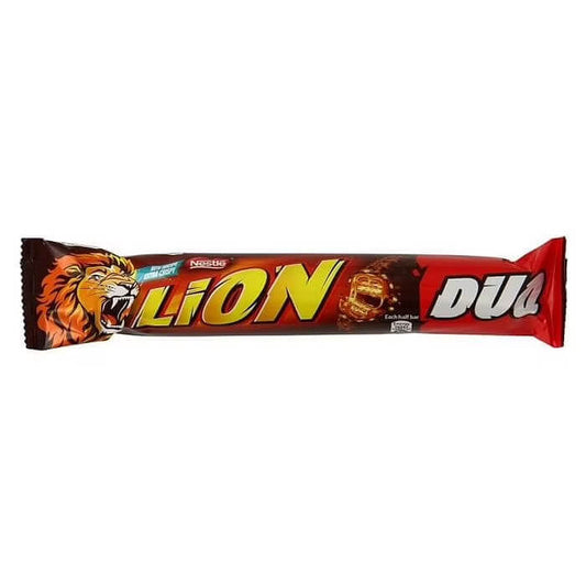 Nestle Lion Duo Bar  HEAT SENSITIVE ITEM. PLEASE ADD ITEM 122942 TO THE ORDER TO TRY TO PROTECT CHOCOLATES FROM HEAT DAMAGE. 60g