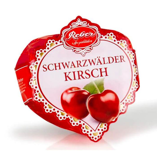 Reber Black Forest Hearts Kirsch Marzipan 31g
