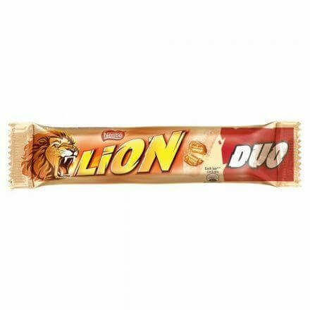 Nestle Lion White Duo Bar  HEAT SENSITIVE ITEM. PLEASE ADD ITEM 122942 TO THE ORDER TO TRY TO PROTECT CHOCOLATES FROM HEAT DAMAGE. 60g