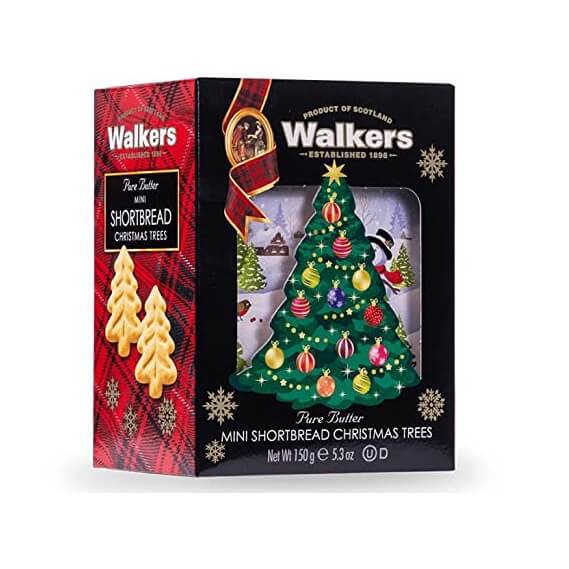 Walkers Mini Christmas Tree Shortbread Box 150g