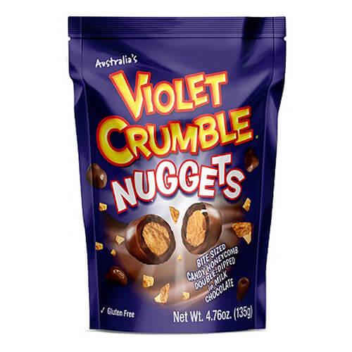 Nestle Violet Milk Chocolate Crumble Nuggets  HEAT SENSITIVE ITEM. PLEASE ADD ITEM 122942 TO THE ORDER TO TRY TO PROTECT CHOCOLATES FROM HEAT DAMAGE. 135g