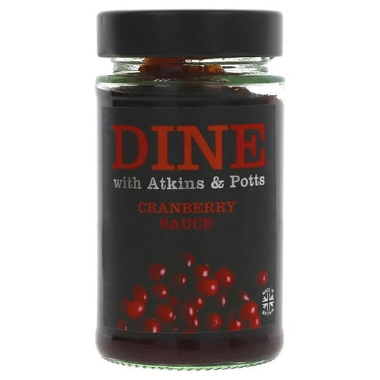 Atkins and Potts Dine Cranberry Sauce Deliciously Fruity 230g