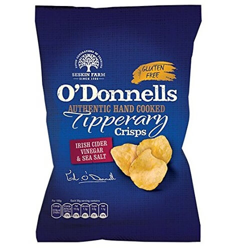 ODonnells Sea Salt and Cider Vinegar Crisps 44g